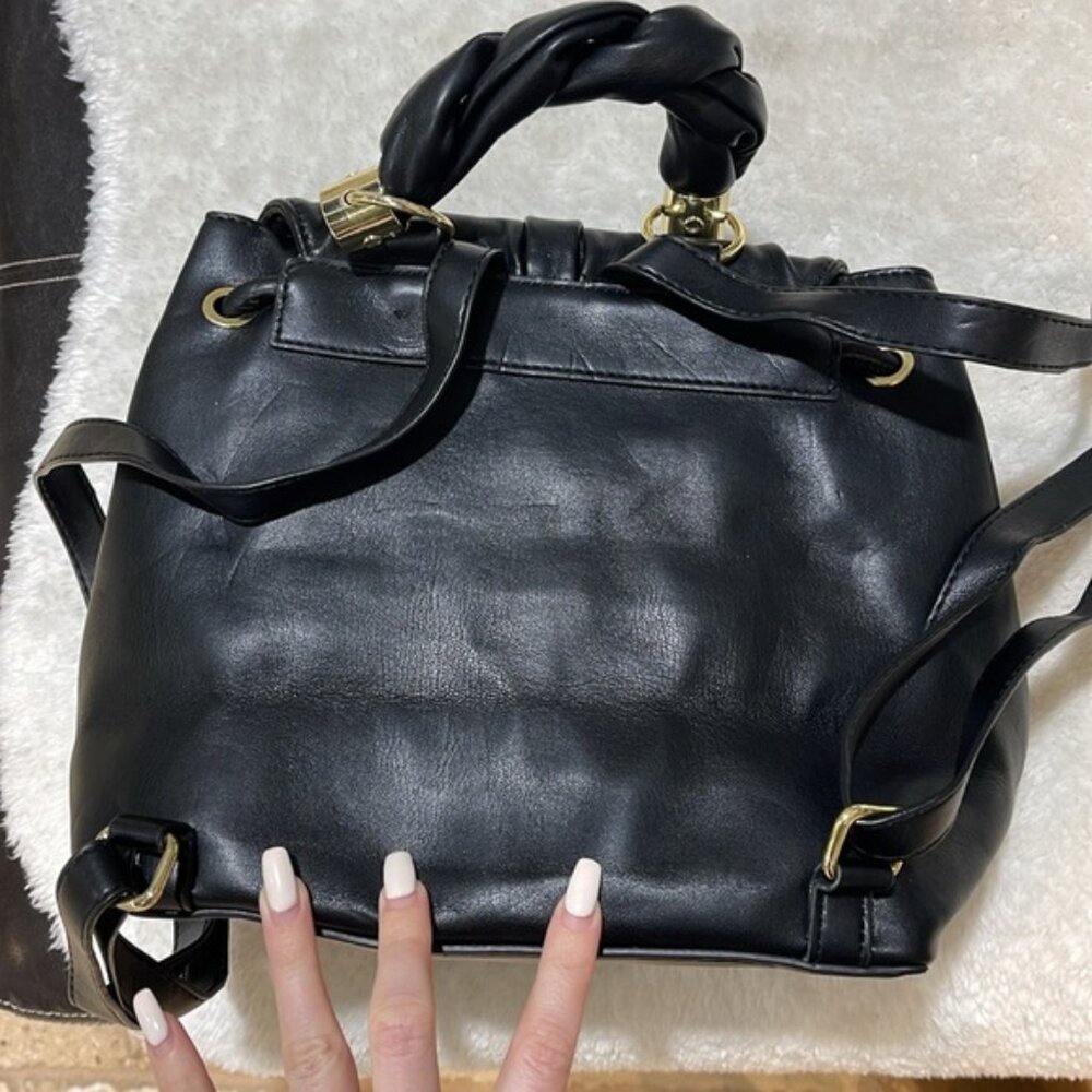 Topshop Ruched Flap Backpack - Picture 10 of 10